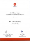 Edem Berdie - 
	Edem Berdie Professional Engineer Award 2013
